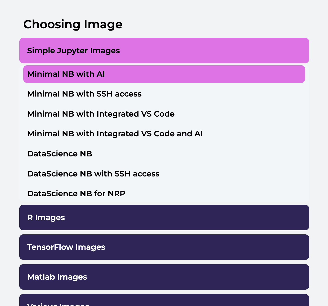 Minimal NB with AI